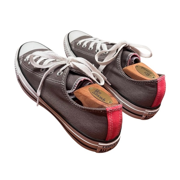 Converse Chuck Taylor Gray/Pink All Star Double Tongue Size 9 - Picture 4 of 10